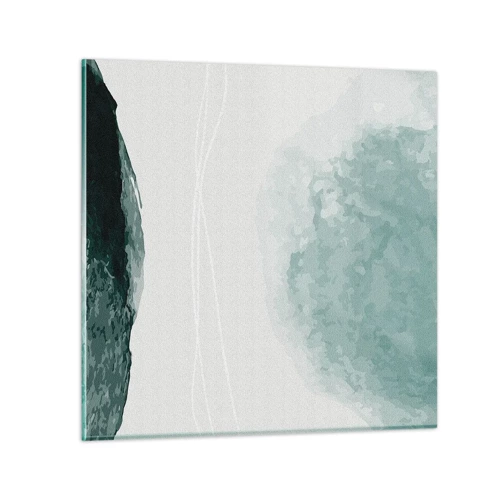 Impression sur verre - Image sur verre - Rencontre avec le brouillard - 30x30 cm