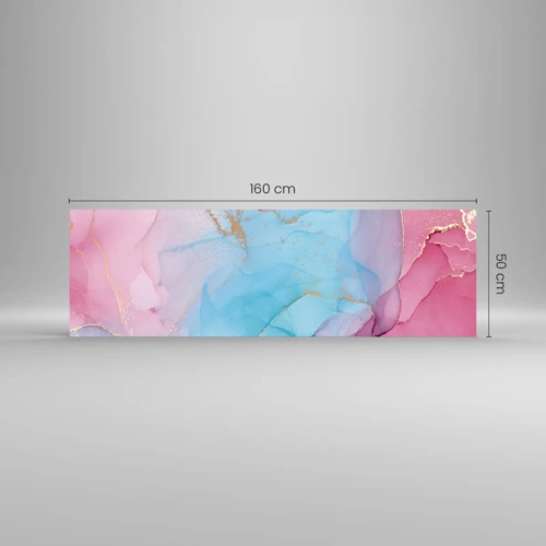 Impression sur verre - Image sur verre - Rencontre et mélange - 160x50 cm