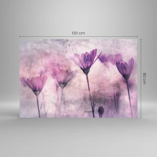 Impression sur verre - Image sur verre - Rêve de fleurs - 120x80 cm