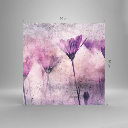 Impression sur verre - Image sur verre - Rêve de fleurs - 30x30 cm