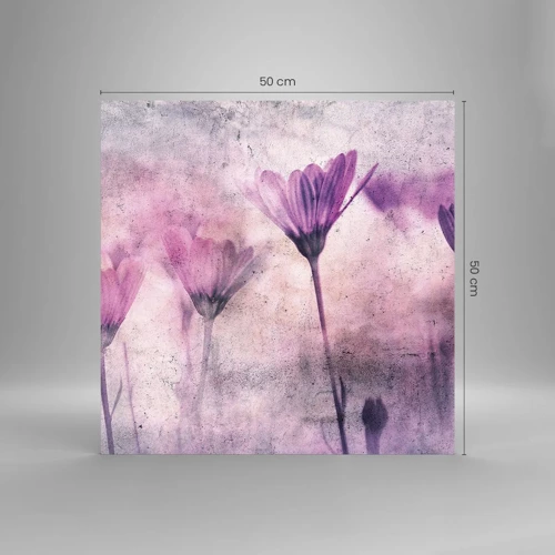 Impression sur verre - Image sur verre - Rêve de fleurs - 50x50 cm