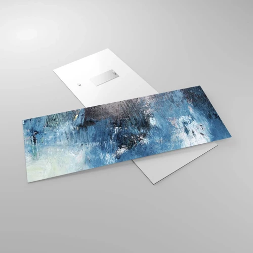 Impression sur verre - Image sur verre - Rhapsodie en bleu - 100x40 cm