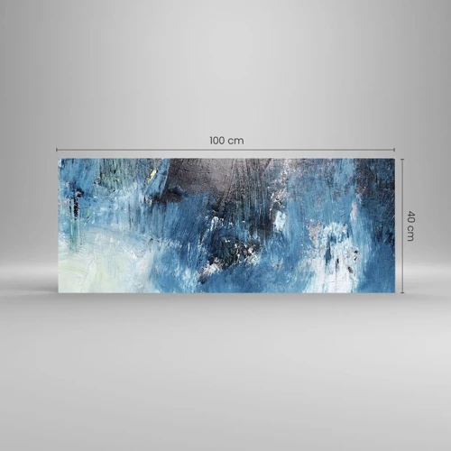 Impression sur verre - Image sur verre - Rhapsodie en bleu - 100x40 cm