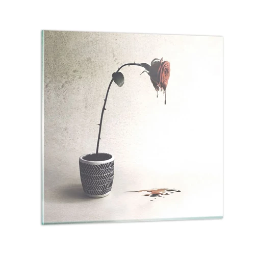 Impression sur verre - Image sur verre - Rosa dolorosa - 50x50 cm