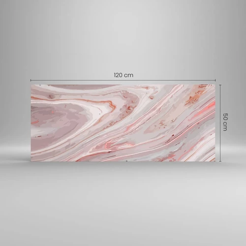 Impression sur verre - Image sur verre - Rose liquide - 120x50 cm
