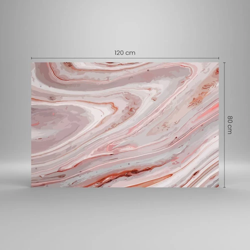 Impression sur verre - Image sur verre - Rose liquide - 120x80 cm