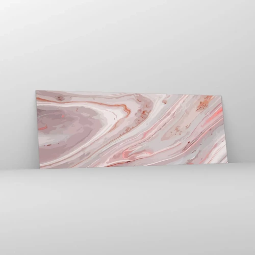 Impression sur verre - Image sur verre - Rose liquide - 140x50 cm