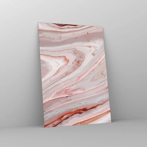 Impression sur verre - Image sur verre - Rose liquide - 50x70 cm