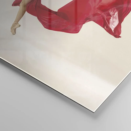Impression sur verre - Image sur verre - Rouge et noir - 40x40 cm