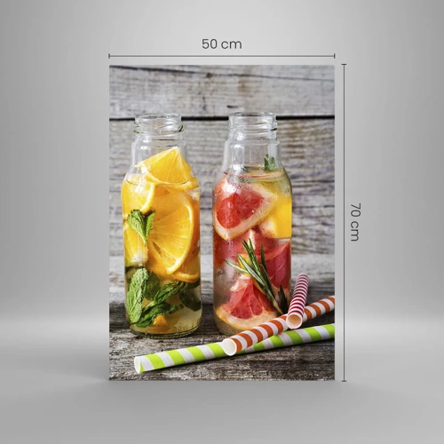 Impression sur verre - Image sur verre - Sain par nature - 50x70 cm