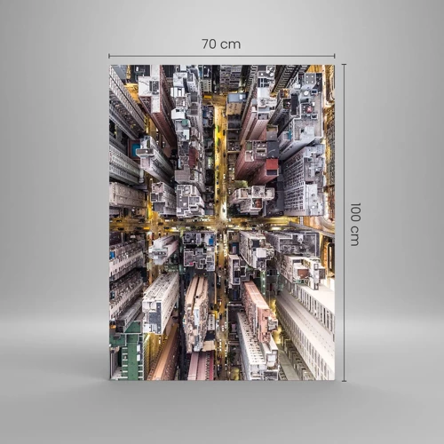 Impression sur verre - Image sur verre - Salutations de Hong-Kong - 70x100 cm