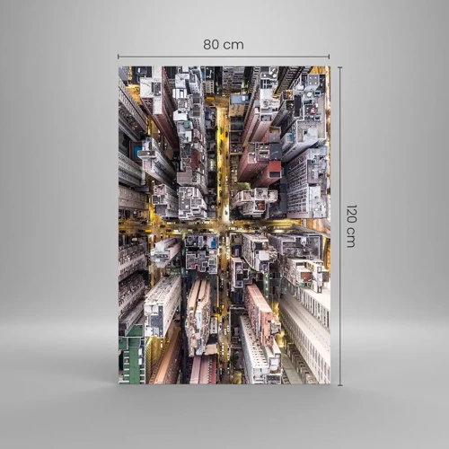 Impression sur verre - Image sur verre - Salutations de Hong-Kong - 80x120 cm