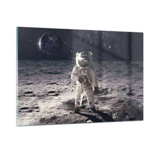 Impression sur verre - Image sur verre - Salutations de la lune - 120x80 cm