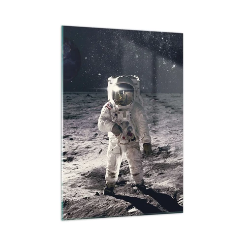 Impression sur verre - Image sur verre - Salutations de la lune - 50x70 cm
