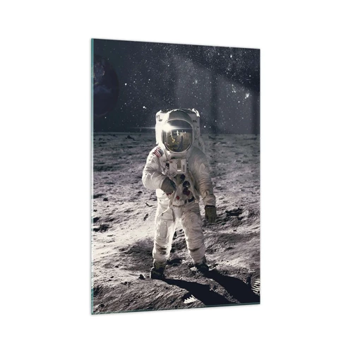 Impression sur verre - Image sur verre - Salutations de la lune - 70x100 cm