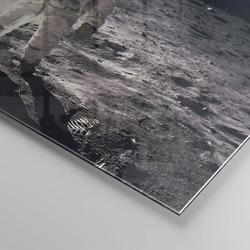 Impression sur verre - Image sur verre - Salutations de la lune - 70x100 cm