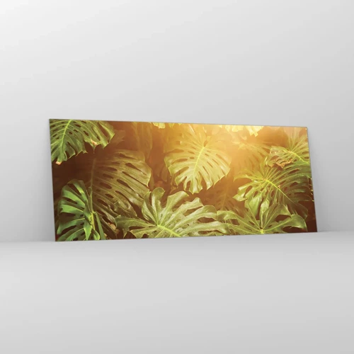 Impression sur verre - Image sur verre - Se fondre dans la verdure - 100x40 cm