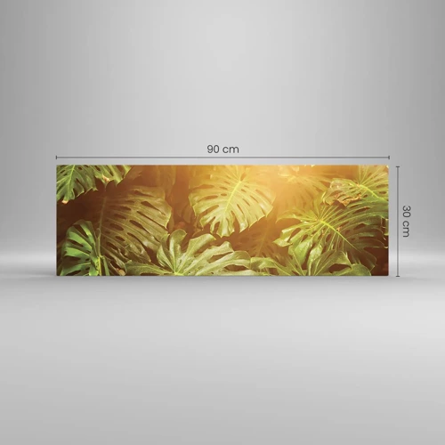 Impression sur verre - Image sur verre - Se fondre dans la verdure - 90x30 cm