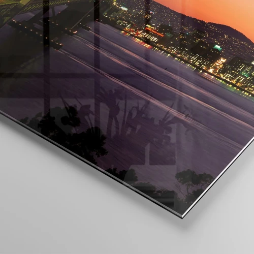 Impression sur verre - Image sur verre - Soirée violette - 70x50 cm