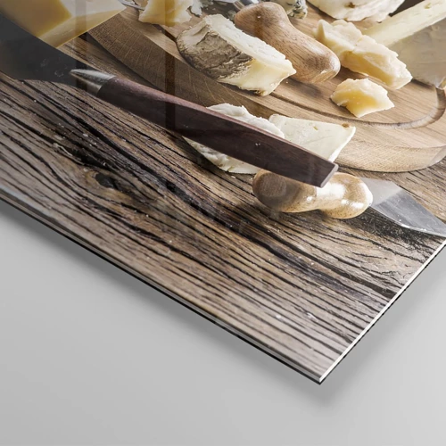 Impression sur verre - Image sur verre - Sourire au fromage - 120x50 cm