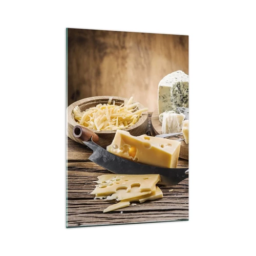 Impression sur verre - Image sur verre - Sourire au fromage - 70x100 cm