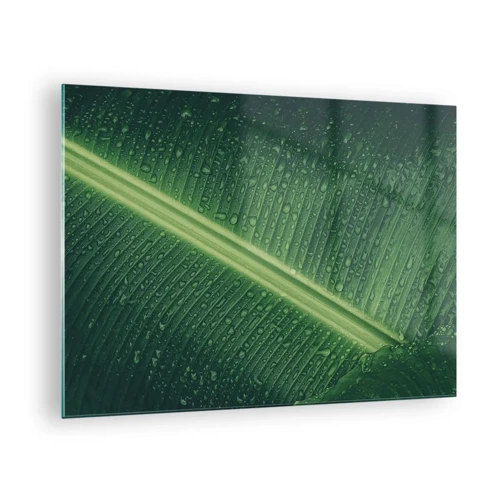 Impression sur verre - Image sur verre - Structure de vert - 70x50 cm