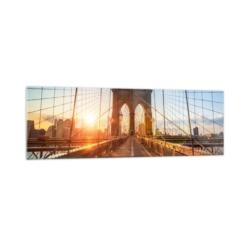 Impression sur verre - Image sur verre - Sur le pont d'or - 160x50 cm