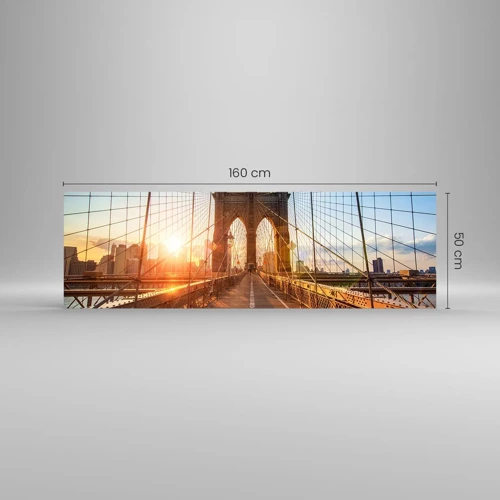 Impression sur verre - Image sur verre - Sur le pont d'or - 160x50 cm
