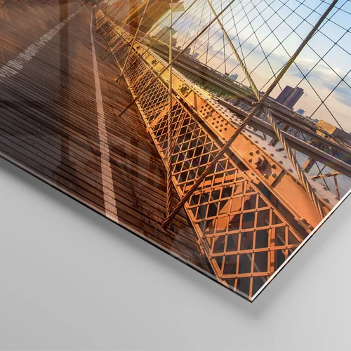 Impression sur verre - Image sur verre - Sur le pont d'or - 90x30 cm