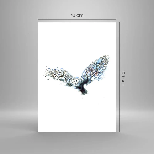 Impression sur verre - Image sur verre - Sur les ailes de la forêt - 70x100 cm