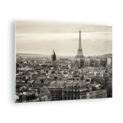 Impression sur verre - Image sur verre - Sur les toits de Paris - 70x50 cm