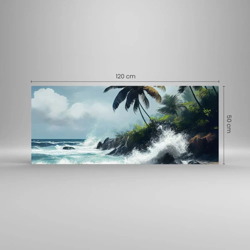 Impression sur verre - Image sur verre - Sur une côte tropicale - 120x50 cm