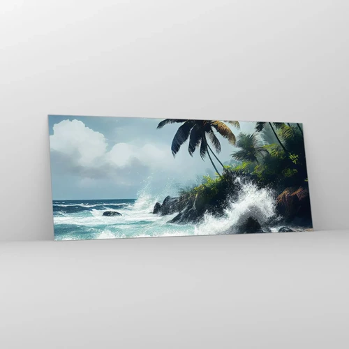 Impression sur verre - Image sur verre - Sur une côte tropicale - 120x50 cm