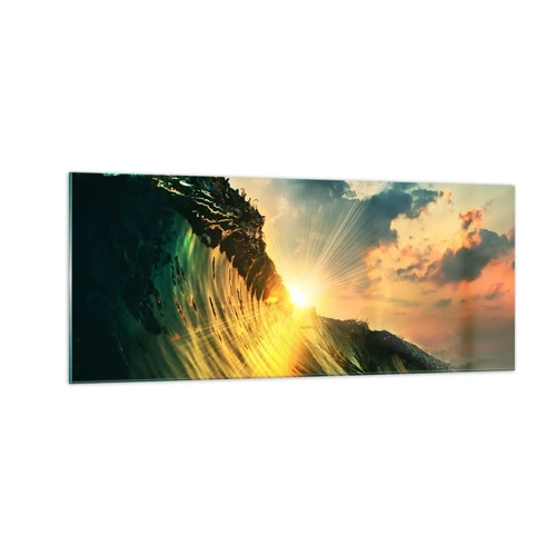 Impression sur verre - Image sur verre - Surfeur, où es-tu ? - 100x40 cm