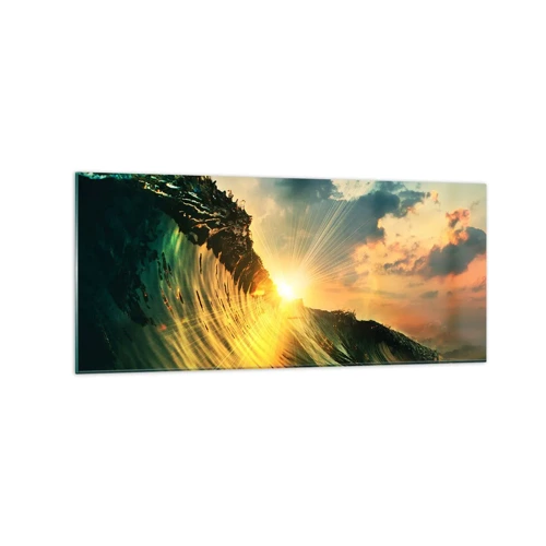 Impression sur verre - Image sur verre - Surfeur, où es-tu ? - 120x50 cm