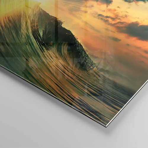 Impression sur verre - Image sur verre - Surfeur, où es-tu ? - 70x70 cm