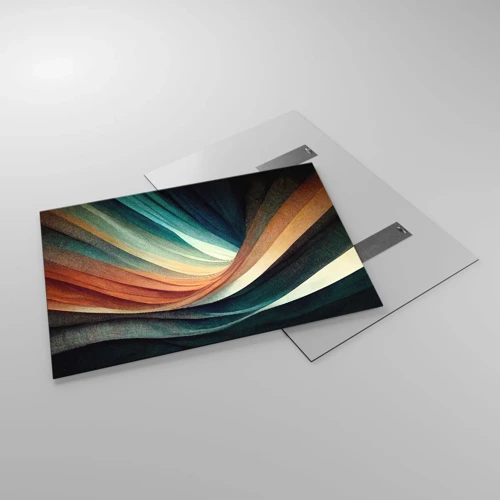Impression sur verre - Image sur verre - Tissé à partir de couleurs - 100x70 cm