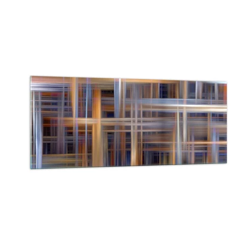 Impression sur verre - Image sur verre - Tissé de lumière - 100x40 cm