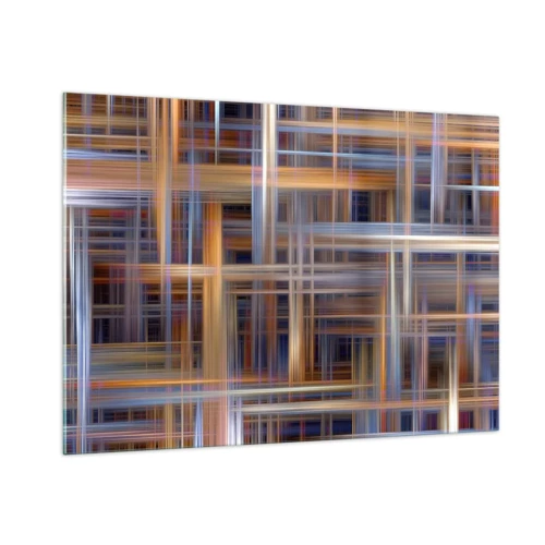 Impression sur verre - Image sur verre - Tissé de lumière - 100x70 cm