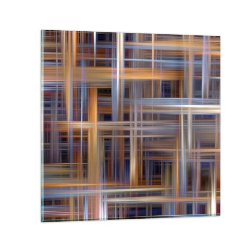 Impression sur verre - Image sur verre - Tissé de lumière - 40x40 cm