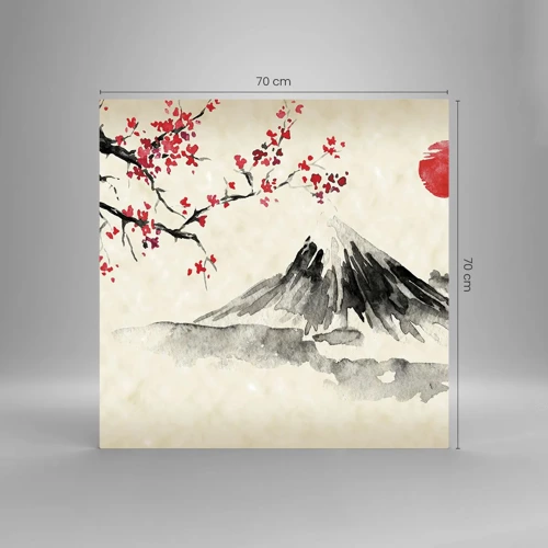 Impression sur verre - Image sur verre - Tomber amoureux du Japon - 70x70 cm