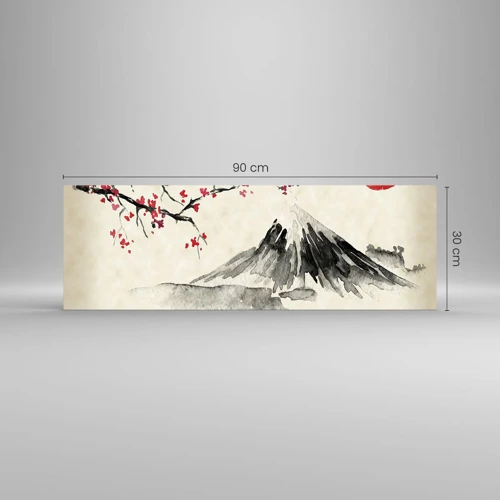 Impression sur verre - Image sur verre - Tomber amoureux du Japon - 90x30 cm