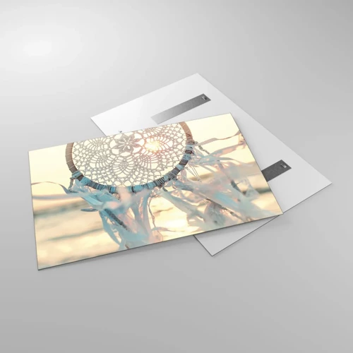 Impression sur verre - Image sur verre - Totem en dentelle - 120x80 cm