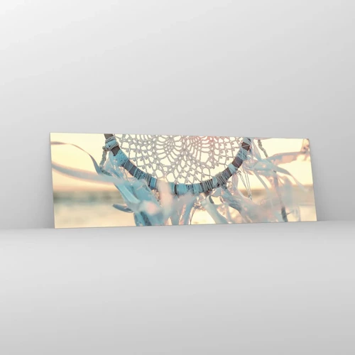 Impression sur verre - Image sur verre - Totem en dentelle - 160x50 cm