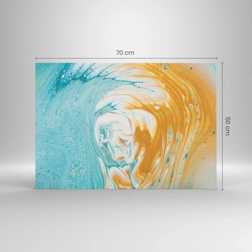 Impression sur verre - Image sur verre - Tourbillon pastel - 70x50 cm