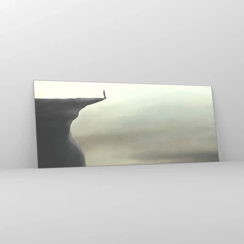 Impression sur verre - Image sur verre - Tout en haut, bien entendu! - 120x50 cm