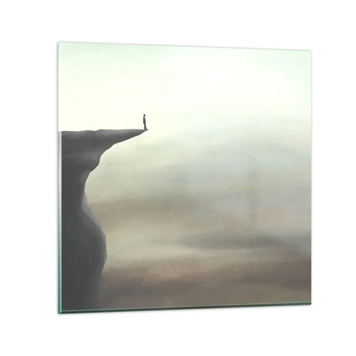 Impression sur verre - Image sur verre - Tout en haut, bien entendu! - 60x60 cm