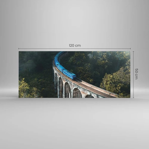 Impression sur verre - Image sur verre - Train nature - 120x50 cm