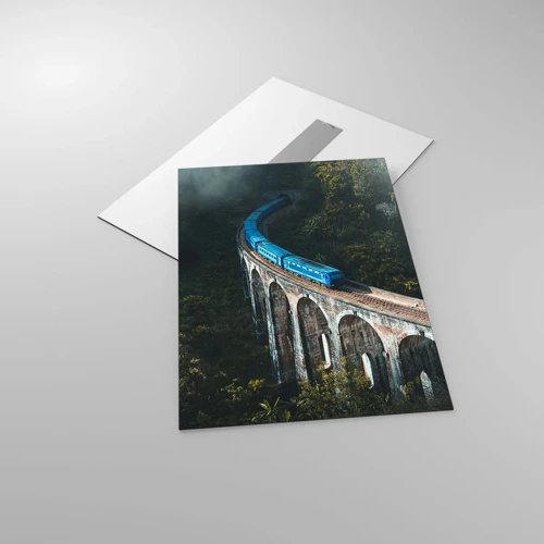 Impression sur verre - Image sur verre - Train nature - 50x70 cm