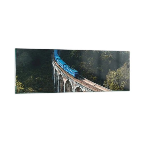 Impression sur verre - Image sur verre - Train nature - 90x30 cm